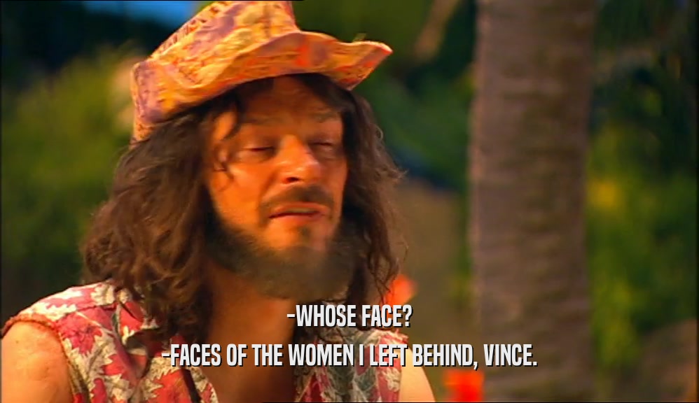 -WHOSE FACE? -FACES OF THE WOMEN I LEFT BEHIND, VINCE. 
