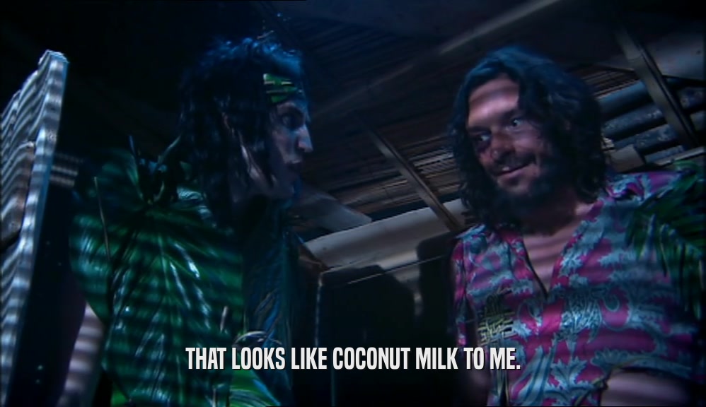 THAT LOOKS LIKE COCONUT MILK TO ME.  