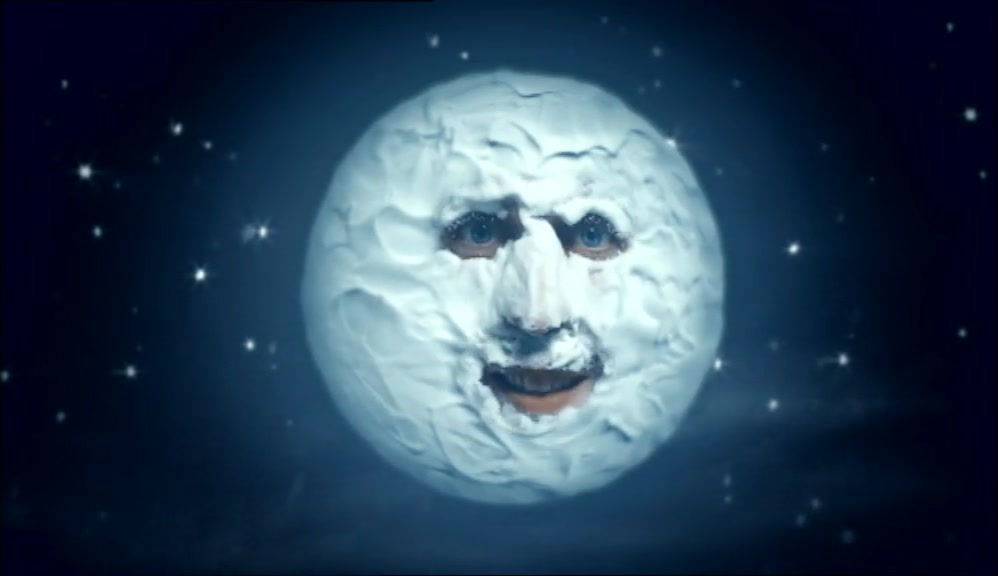 I'M ALL HANDSOME. I'M A SMOOTH WHITE MOON.  