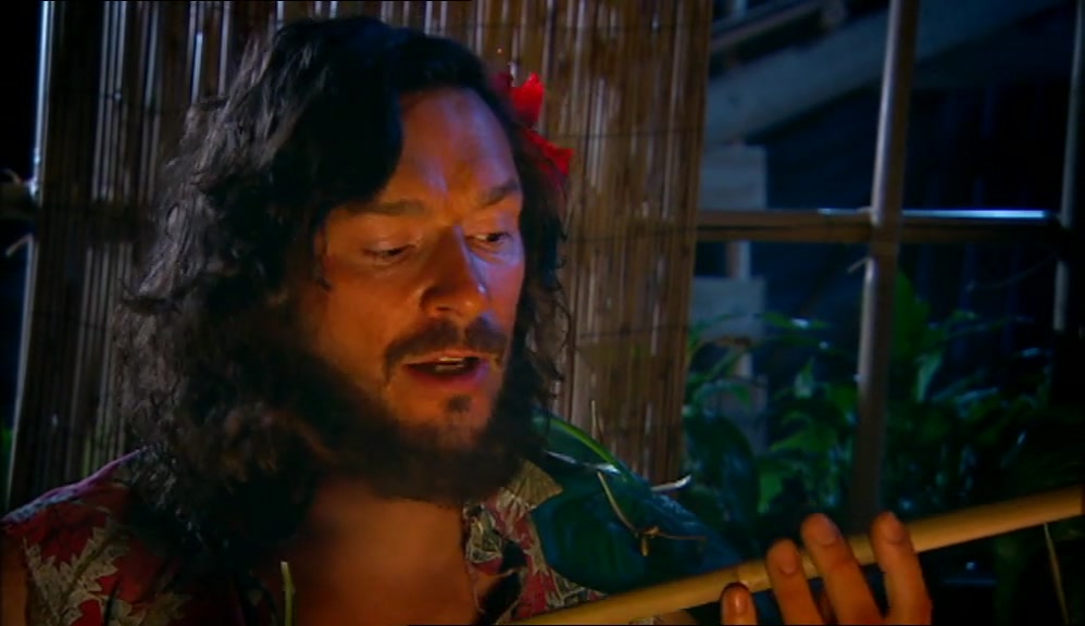 I'VE FASHIONED A FLUTE HERE WITH THE HELP OF MILKY JOE. 