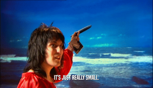 IT'S JUST REALLY SMALL.  