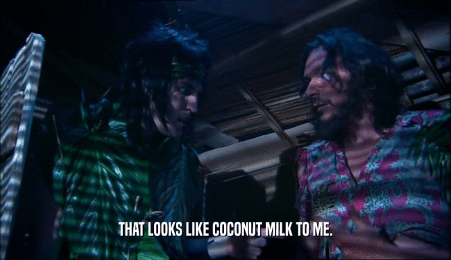 THAT LOOKS LIKE COCONUT MILK TO ME.  