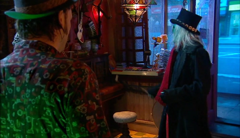 WE'D EAT OUR EELS AND THEN WE'D ALL CROWD ROUND THE JOANNA. 