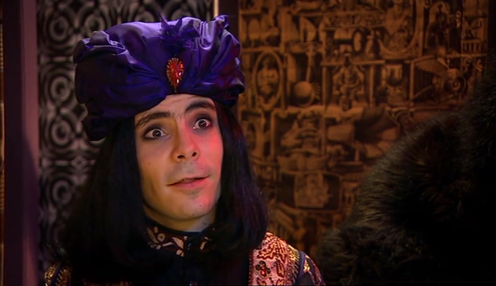 YOU'RE A BIG MAN WITH TINY EYES. THAT'S A CREEPY COMBO. 