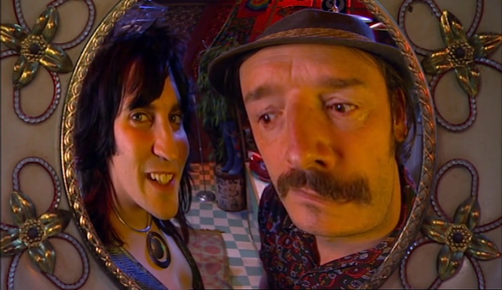 THEY'RE MORE OF A COCKEREL'S EYES EMBEDDED IN A MAN'S FACE. 