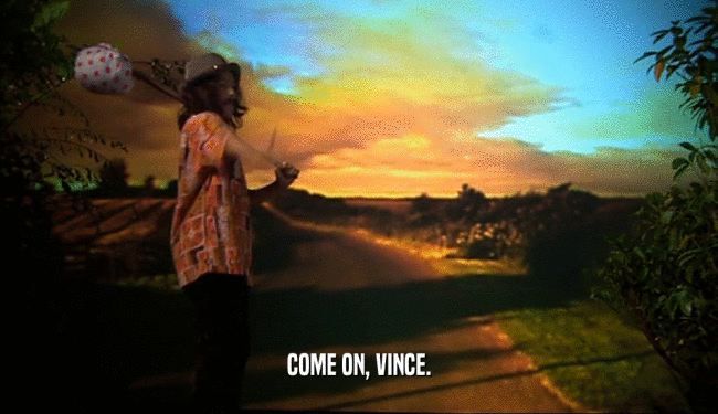 COME ON, VINCE.  