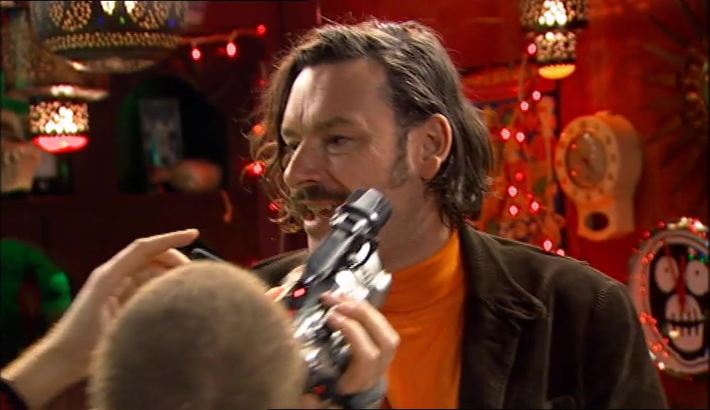 - WHO IS THIS GUY? - HE'S WITH US. HE'S MAKING A DOCUMENTARY. 
