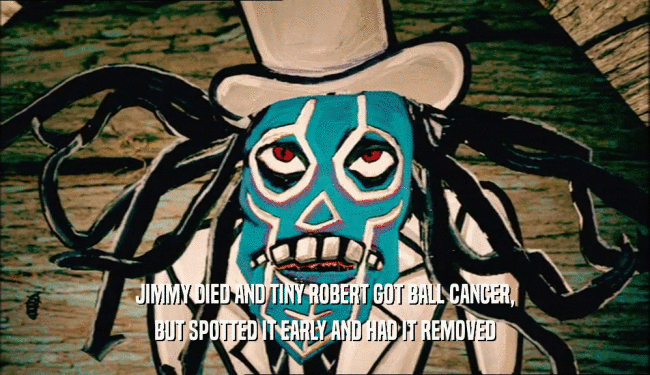 JIMMY DIED AND TINY ROBERT GOT BALL CANCER, BUT SPOTTED IT EARLY AND HAD IT REMOVED 