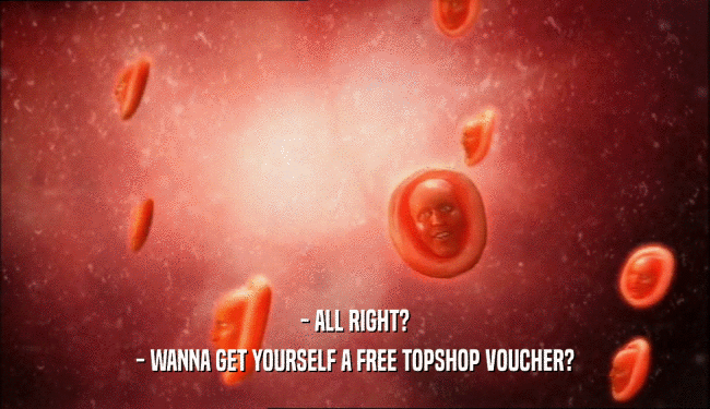 - ALL RIGHT? - WANNA GET YOURSELF A FREE TOPSHOP VOUCHER? 