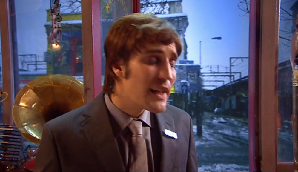 - WHAT HAVE YOU GOT ON? - I'M LEAVING SHOREDITCH. 