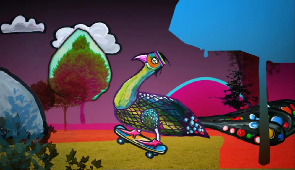 MANY YEARS AGO, THERE WAS A PEACOCK AND A MAGPIE. 