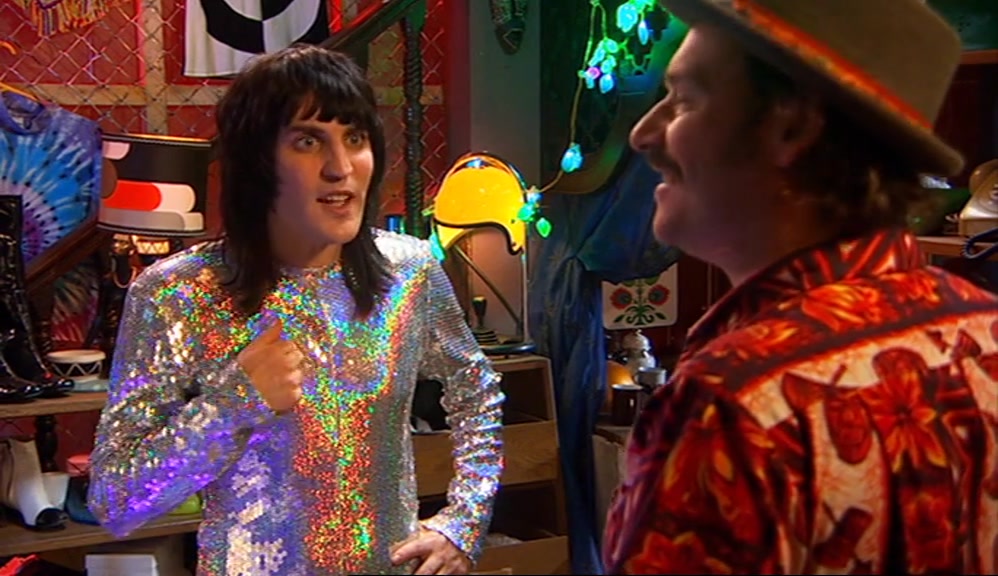 - I'M THE SUNSHINE KID. - YEAH, BUT HE'S GOT THIS CHILDLIKE DEMEANOUR. 