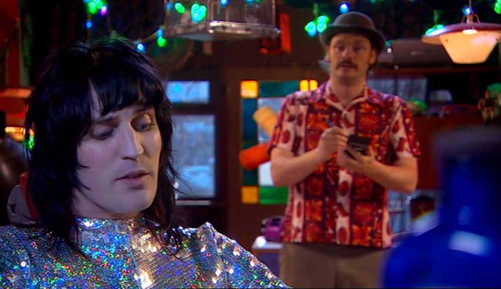 - I JUST HAD A FEW THINGS TO DO. - THAT'S NOT FUNNY. IT'S NOT GOING IN THE BOOK. 