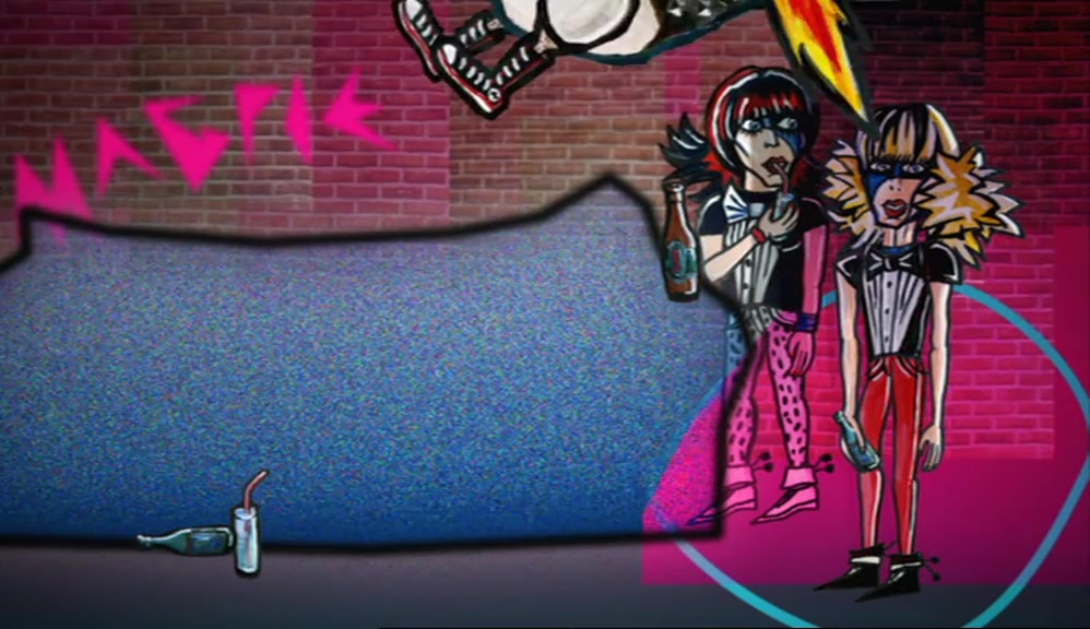 ALL RIGHT, GIRLS? CHECK ME OUT. I'M A MULTICOLOURED SEX MACHINE. 