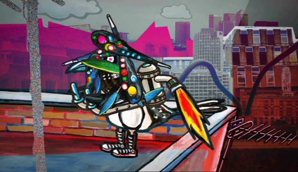 THE MAGPIE MOVED TO THE CITY IN HIS NEW FEATHERED OUTFIT 