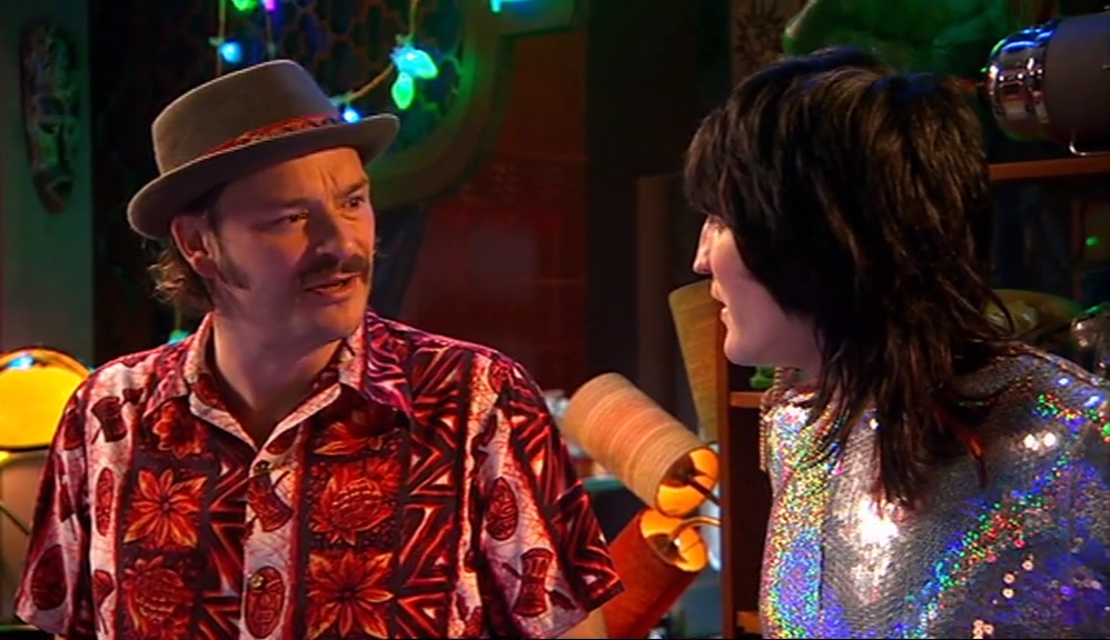 - OH? - YOU LOOK LIKE A TROUT WITH A FRINGE. 