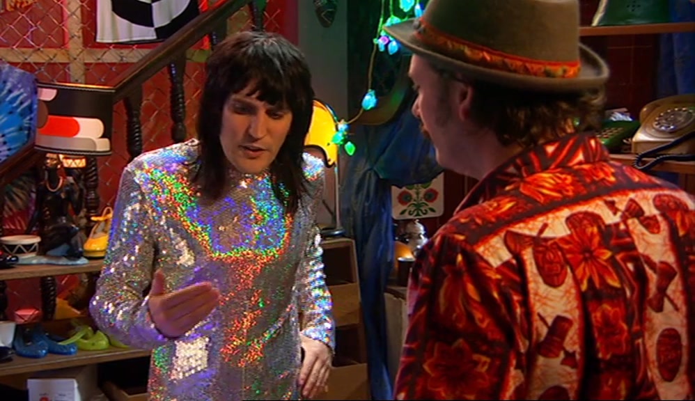- FAIR ENOUGH. - HE'S ALMOST GOT MY LOOK DOWN. 