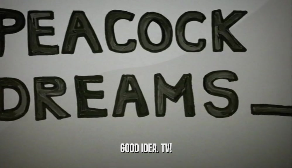 GOOD IDEA. TV!  