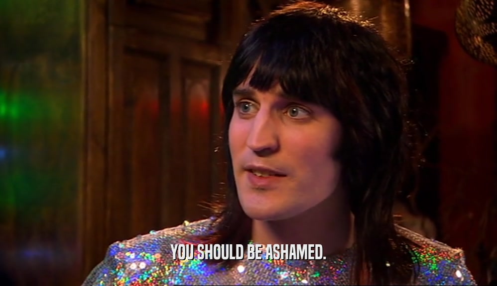 YOU SHOULD BE ASHAMED.  