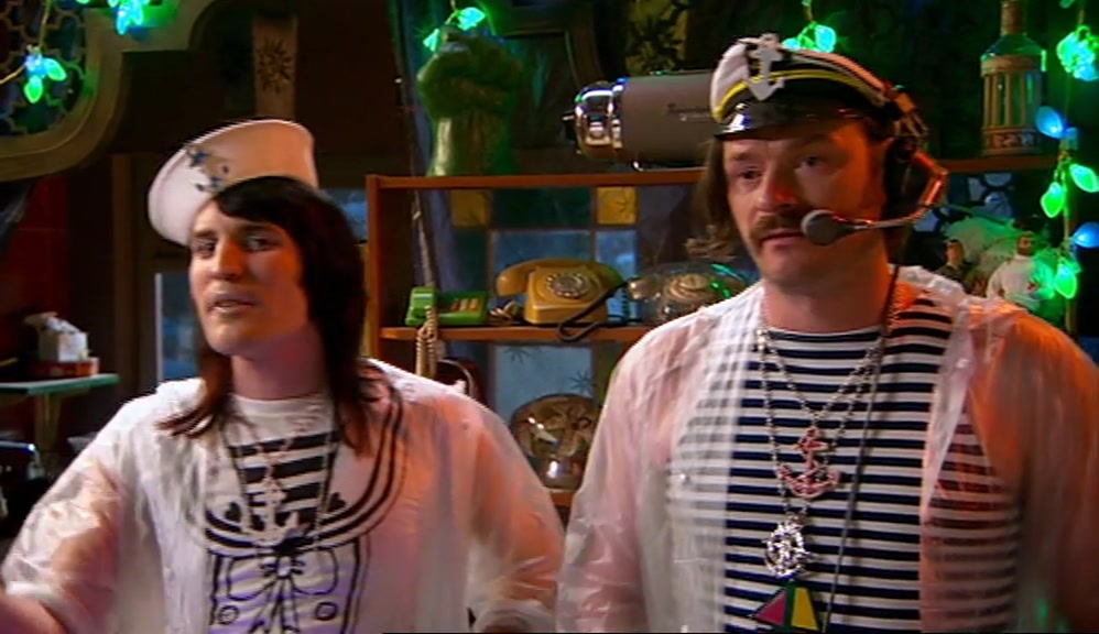 - COME TO SPY ON WHAT THE NEXT LOOK IS? - WHY DON'T YOU RUN ALONG, SIR? 