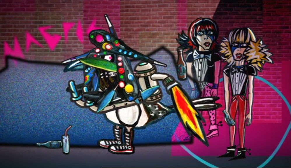 ALL RIGHT, GIRLS? CHECK ME OUT. I'M A MULTICOLOURED SEX MACHINE. 
