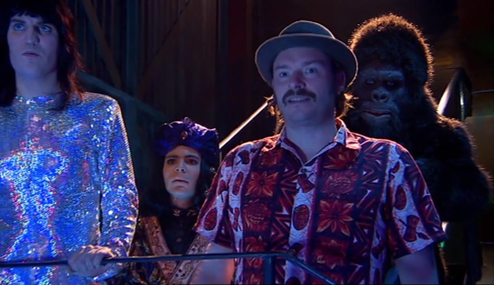 - THIS IS A TRAVESTY, SIR! - OH, LOOK. IT'S THE SHINY CHARLATANS. 