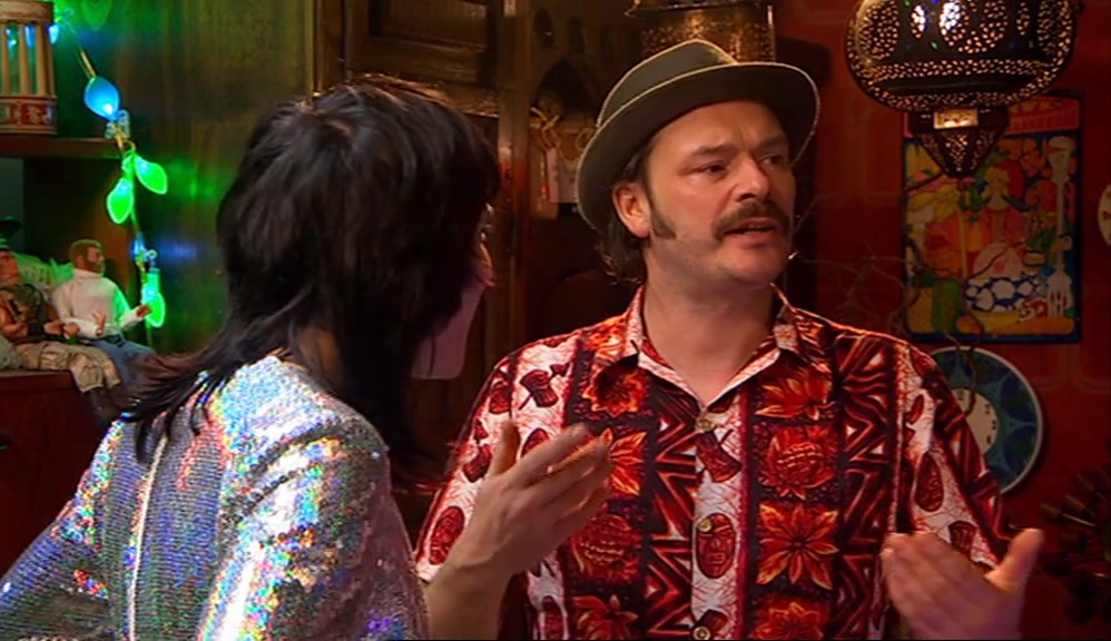 - I'M THE SUNSHINE KID. - YEAH, BUT HE'S GOT THIS CHILDLIKE DEMEANOUR. 