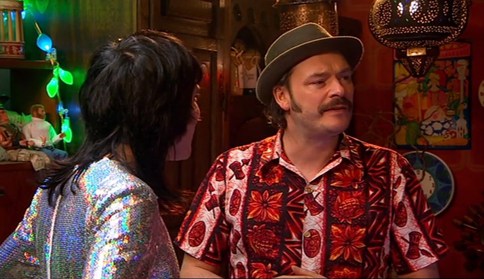 - I'M THE SUNSHINE KID. - YEAH, BUT HE'S GOT THIS CHILDLIKE DEMEANOUR. 