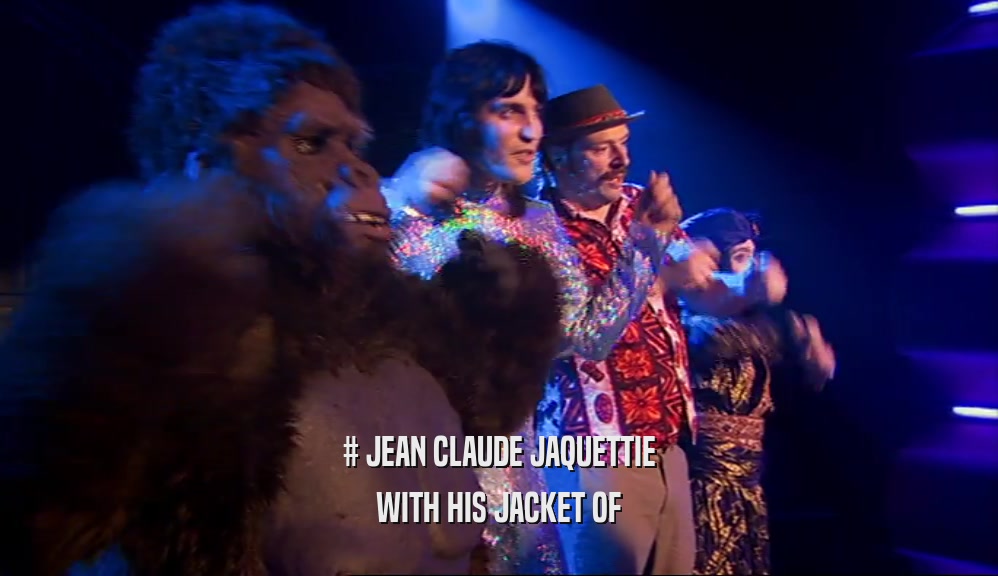 # JEAN CLAUDE JAQUETTIE WITH HIS JACKET OF 