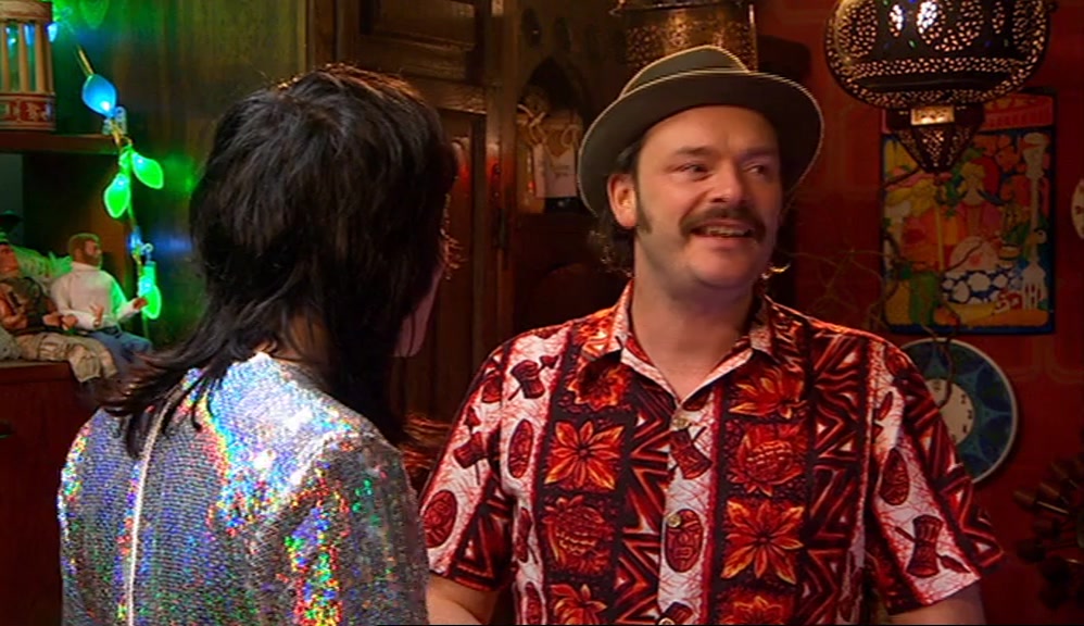 - I'M THE SUNSHINE KID. - YEAH, BUT HE'S GOT THIS CHILDLIKE DEMEANOUR. 