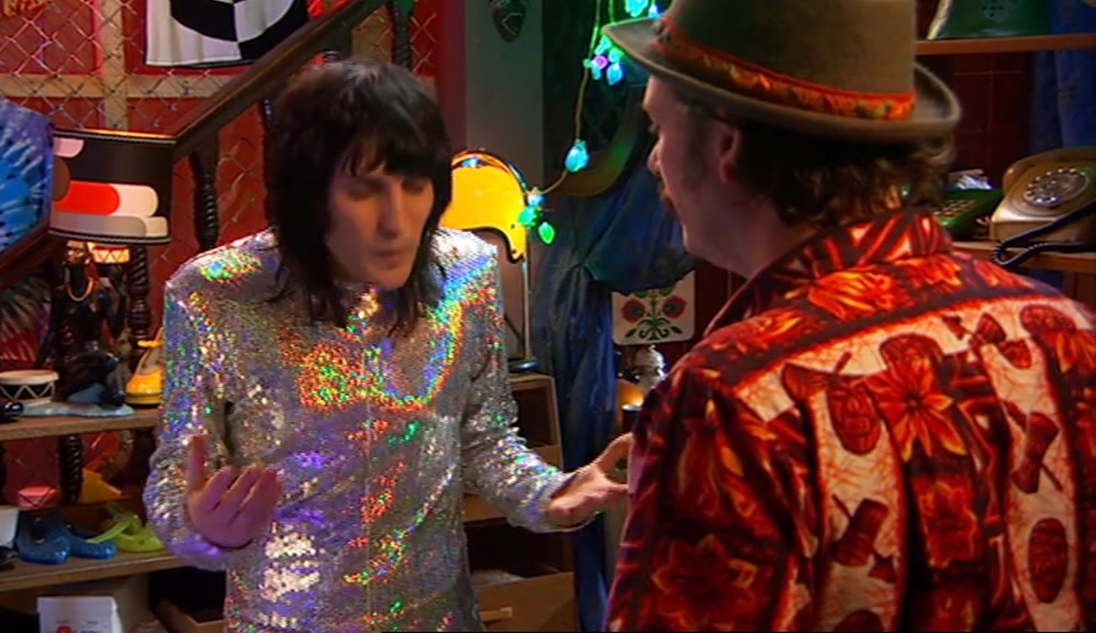 - FAIR ENOUGH. - HE'S ALMOST GOT MY LOOK DOWN. 