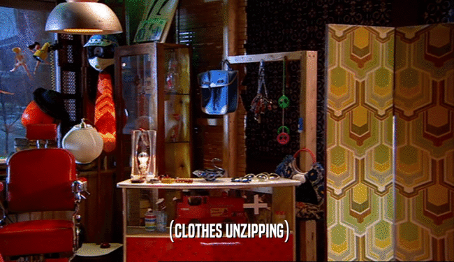 (CLOTHES UNZIPPING)  