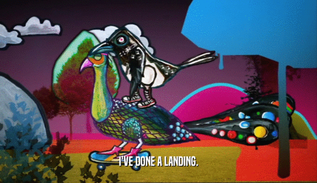 I'VE DONE A LANDING.  