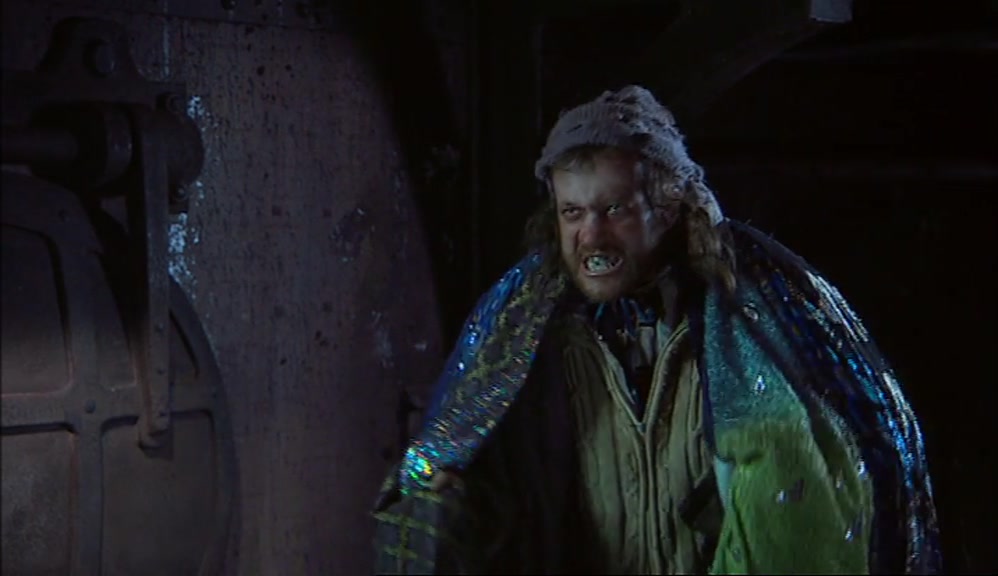 LISTEN, YOU FUCKING MUTT. YOU LAY ONE FINGER ON SHRIMP EYES' WIFE 