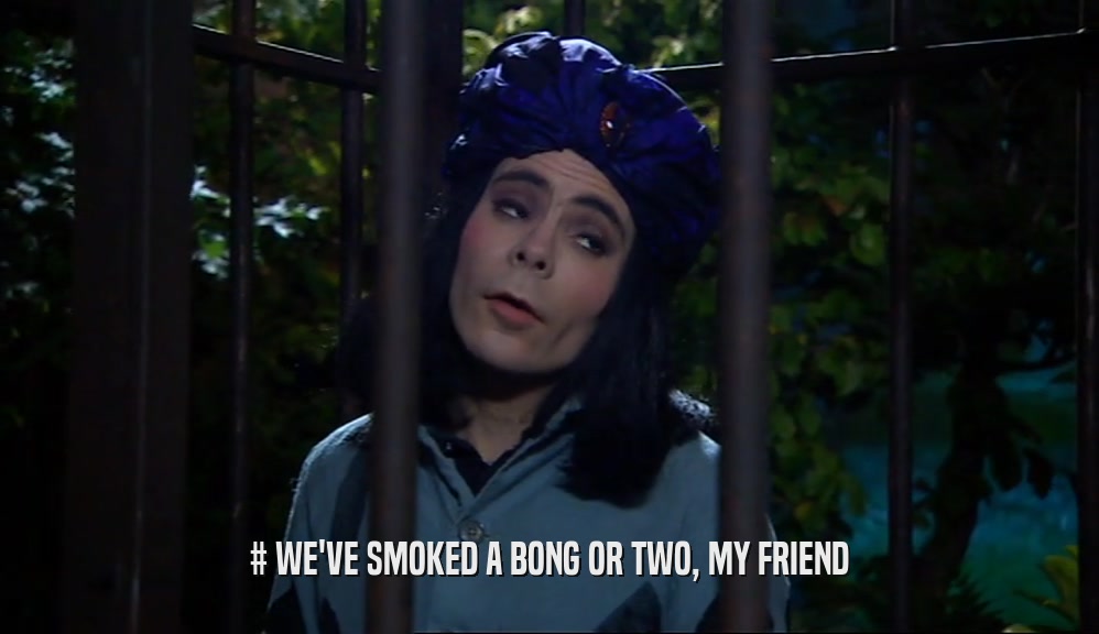 # WE'VE SMOKED A BONG OR TWO, MY FRIEND  