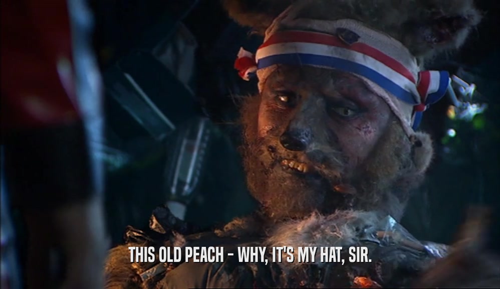THIS OLD PEACH - WHY, IT'S MY HAT, SIR.  