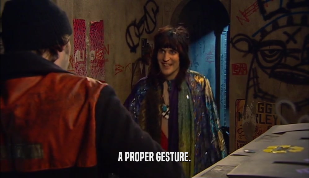 A PROPER GESTURE.  