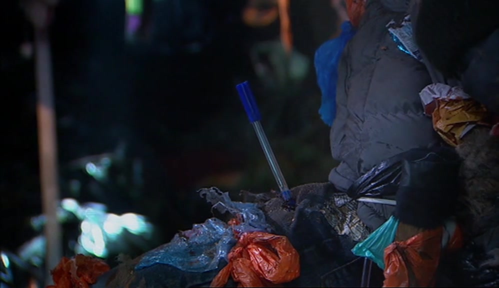 WHAT ARE YOU DOING? YOU STABBED YOURSELF IN THE LEG WITH A BIRO. 