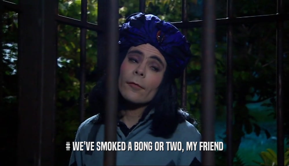 # WE'VE SMOKED A BONG OR TWO, MY FRIEND  
