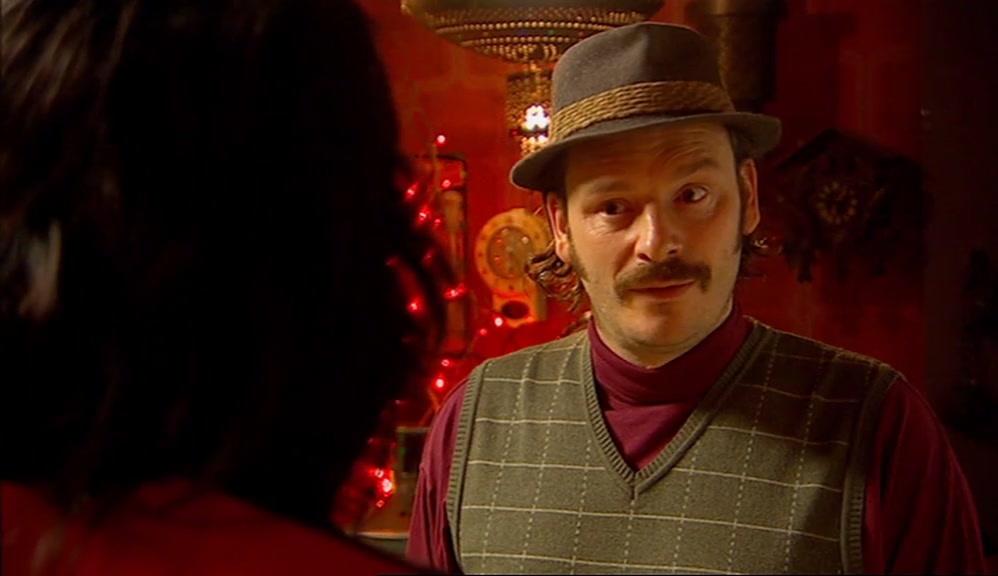 - I'M THROWING THE RUBBISH OUT. - YOU DON'T THROW IT OUT THE BACK DOOR. 