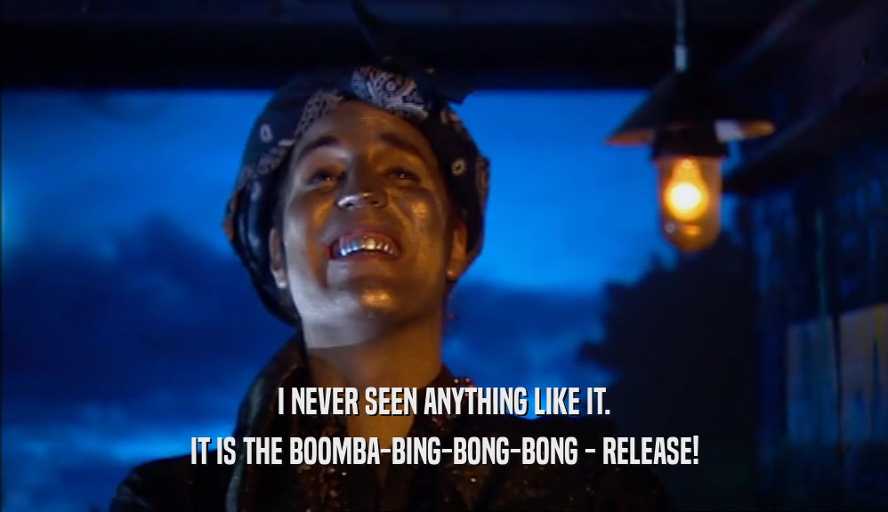 I NEVER SEEN ANYTHING LIKE IT. IT IS THE BOOMBA-BING-BONG-BONG - RELEASE! 