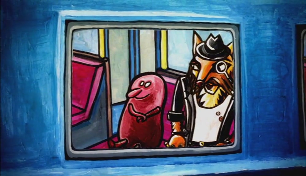 WE'RE ON A TRAIN.  