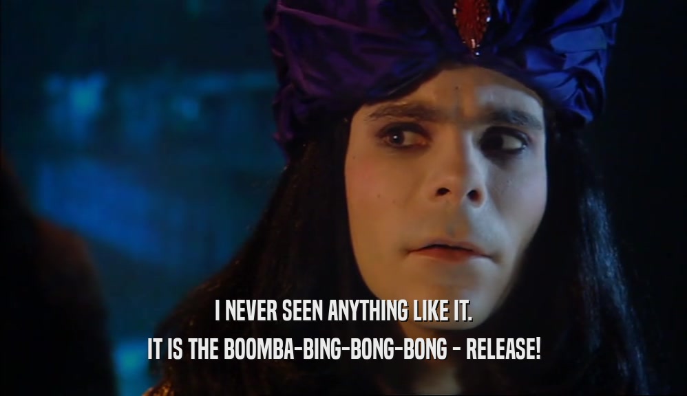 I NEVER SEEN ANYTHING LIKE IT. IT IS THE BOOMBA-BING-BONG-BONG - RELEASE! 