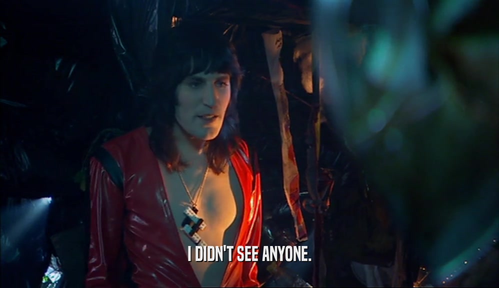 I DIDN'T SEE ANYONE.  