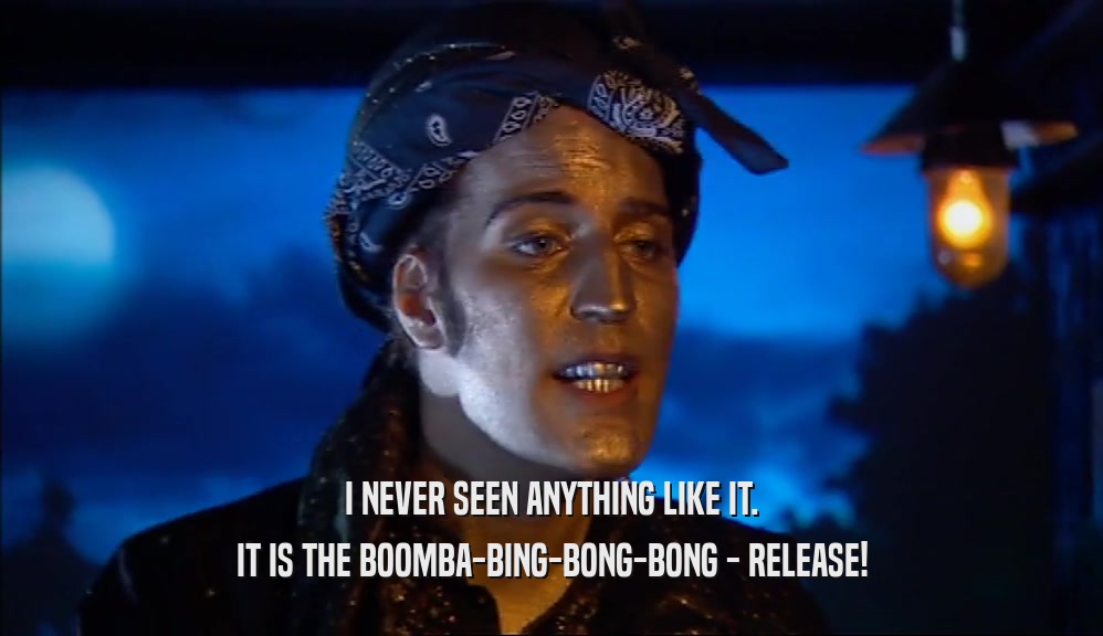 I NEVER SEEN ANYTHING LIKE IT. IT IS THE BOOMBA-BING-BONG-BONG - RELEASE! 