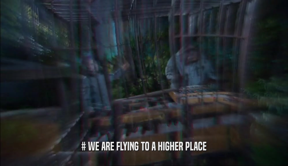 # WE ARE FLYING TO A HIGHER PLACE  