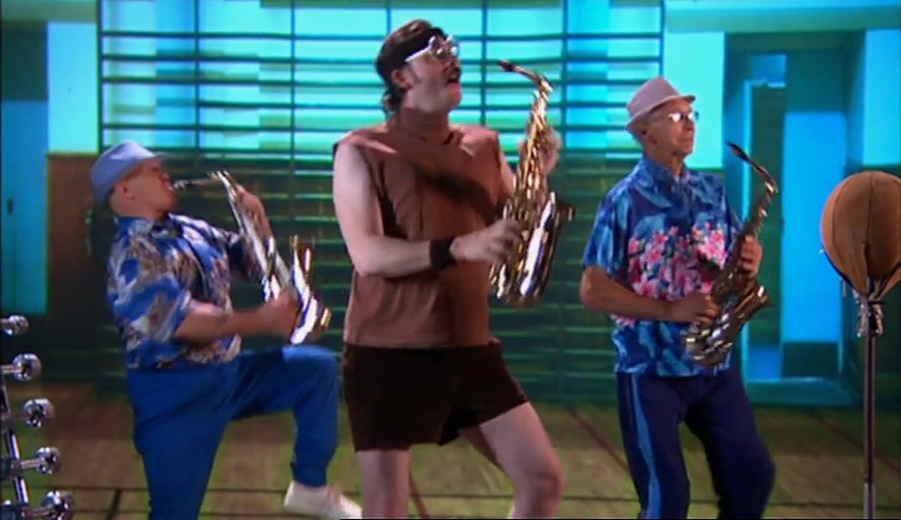 AND SAX... DOWN, UP, DOWN.  