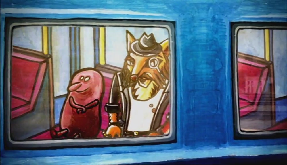 WE'RE ON A TRAIN.  