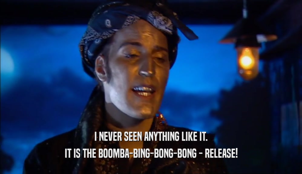 I NEVER SEEN ANYTHING LIKE IT. IT IS THE BOOMBA-BING-BONG-BONG - RELEASE! 