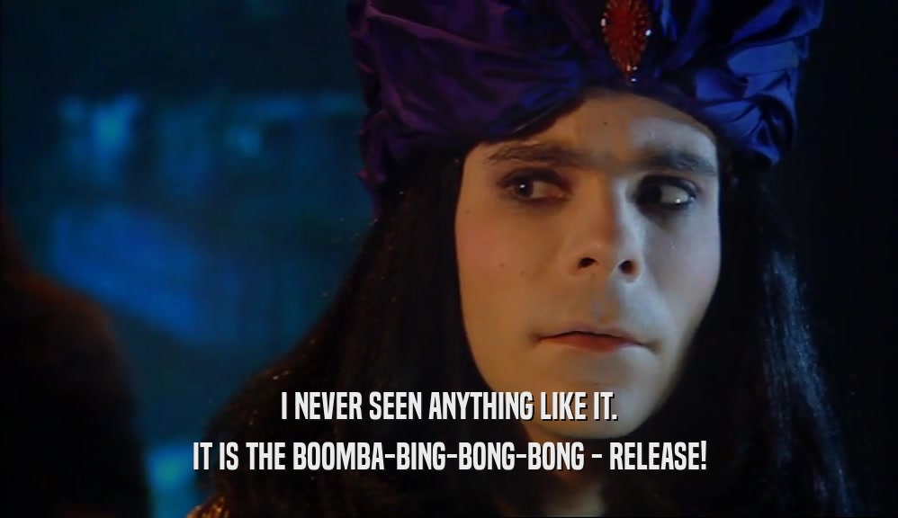 I NEVER SEEN ANYTHING LIKE IT. IT IS THE BOOMBA-BING-BONG-BONG - RELEASE! 